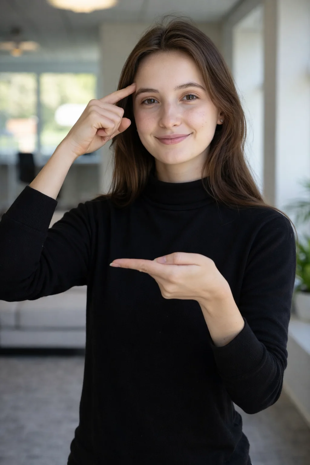 Certified ASL sign language interpreter providing accessibility and ADA-compliant interpretation services