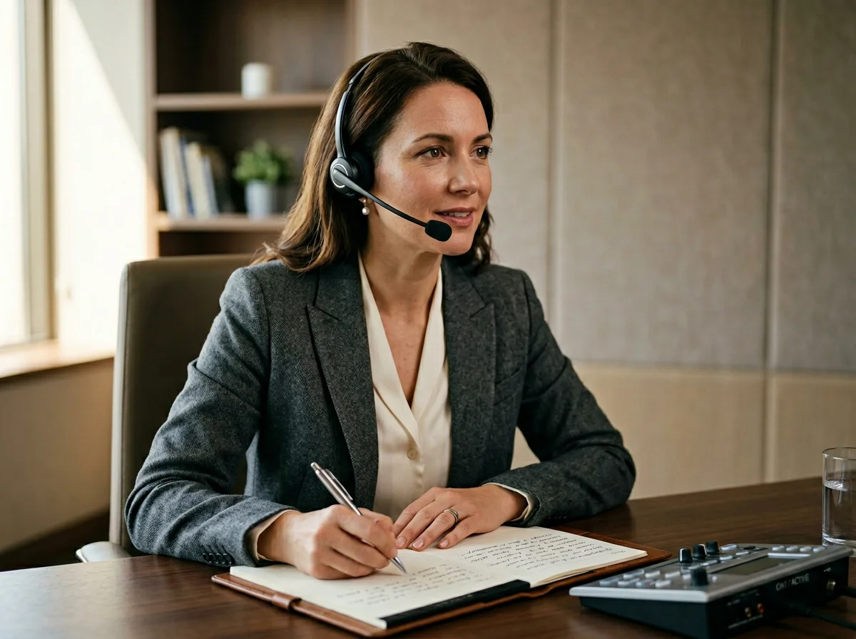 Certified phone interpreter delivering on-demand over-the-phone interpretation in multiple languages