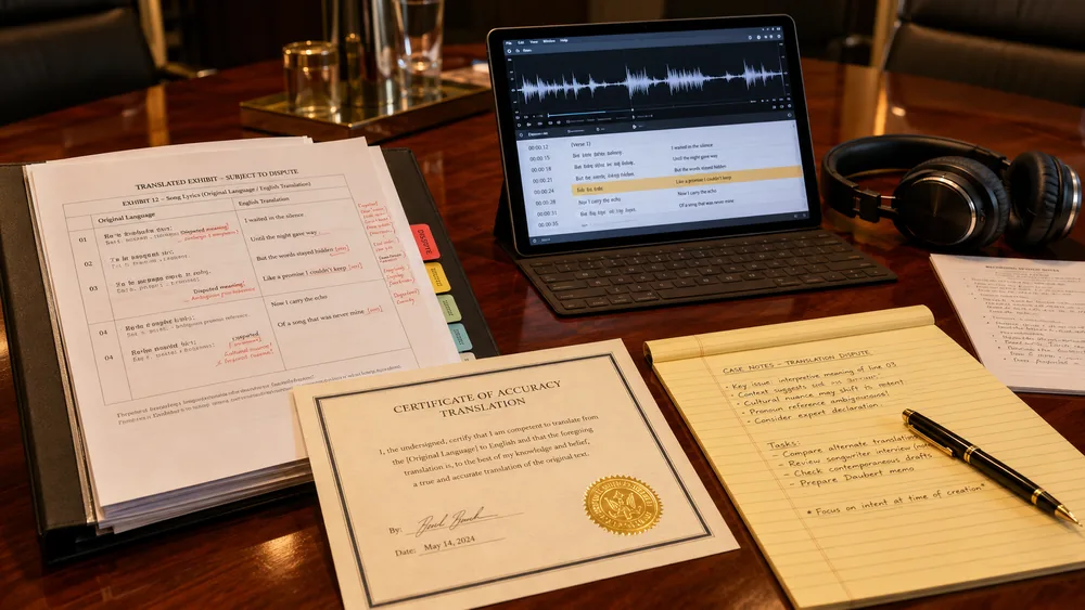 A $27 Million Lawsuit Over One Mistranslated Lyric: What The Lion King Case Should Teach Attorneys About Translation on the Record